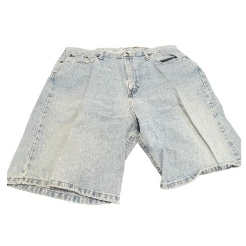 Wrangler Light Wash Blue Demin Jean Shorts Relaxed Fit Size 42 606W3LT